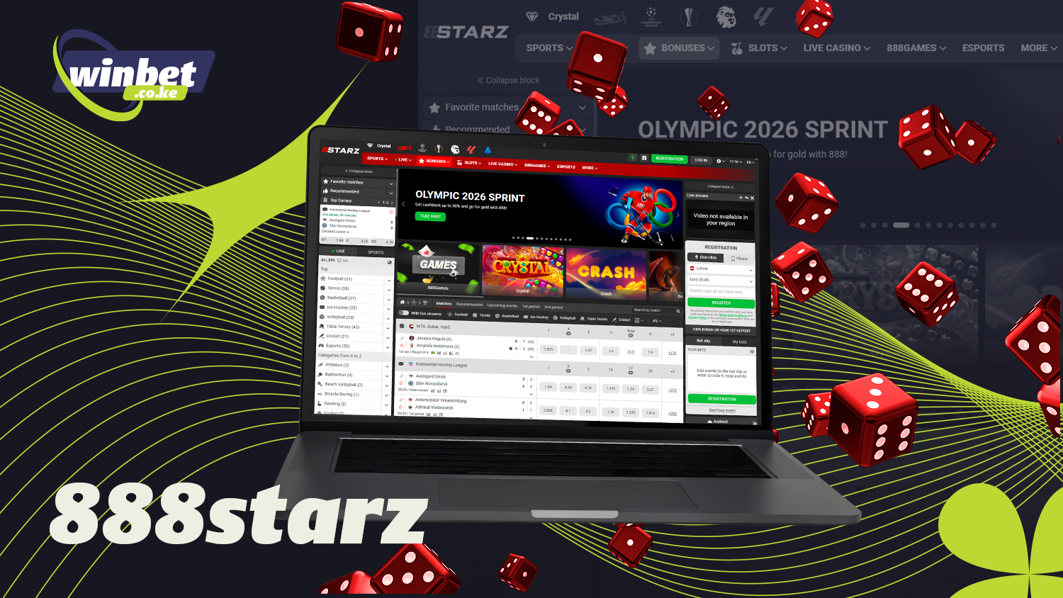 Of the best online casinos in Kenya is 888starz