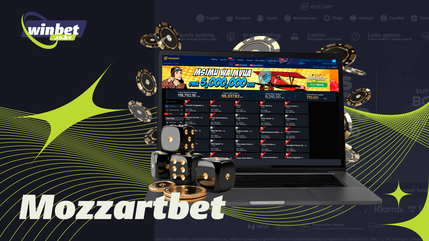 Of the best online casinos in Kenya is Mozzartbet