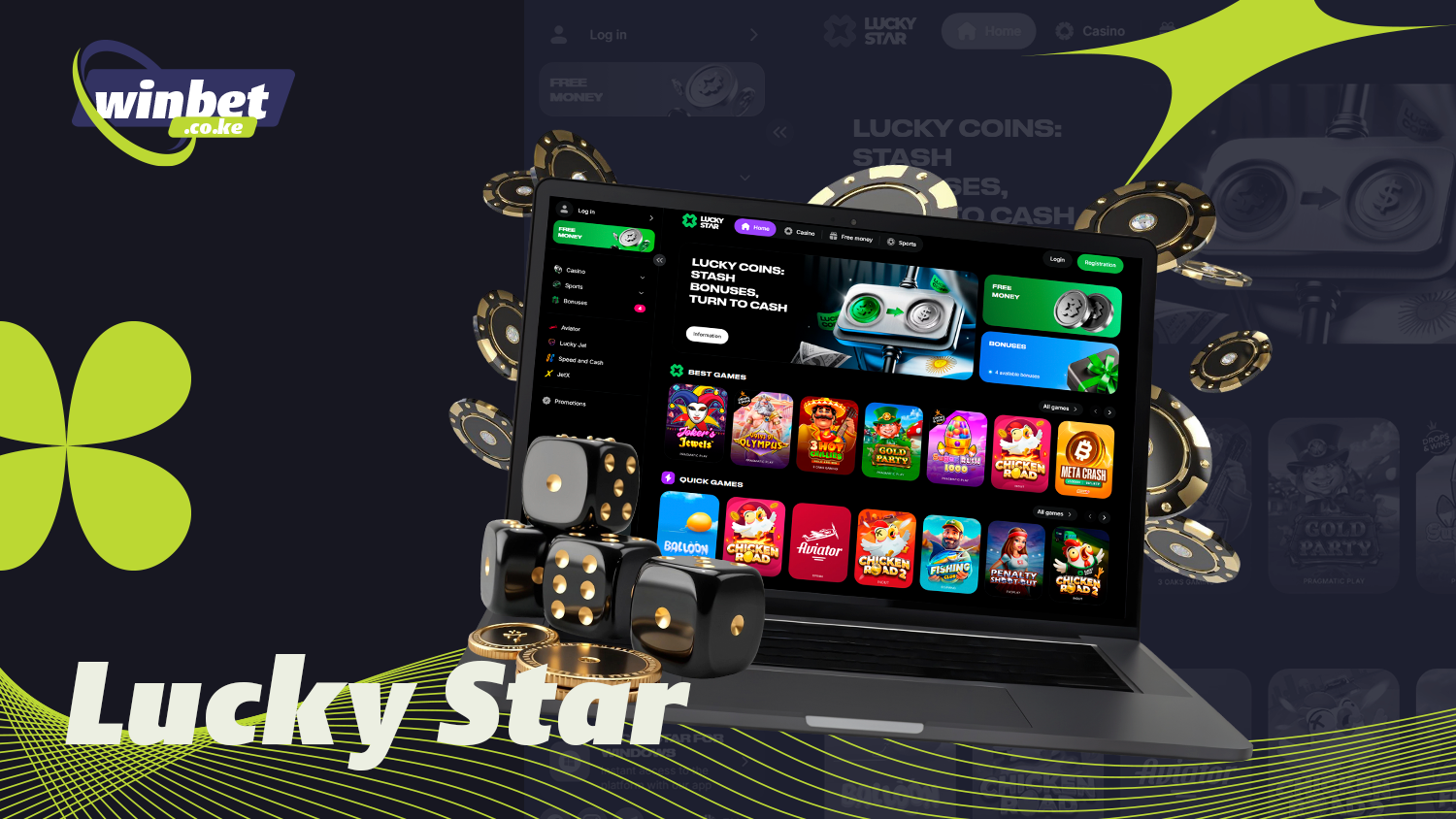 Of the best online casinos in Kenya is Lucky Star